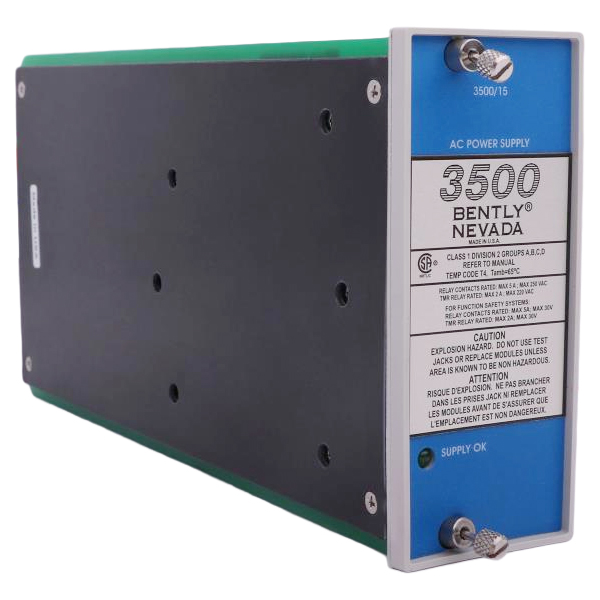 Bently Nevada 3500/15 Universal AC Power Supply Module 106M1079-01 — Модули ввода-вывода