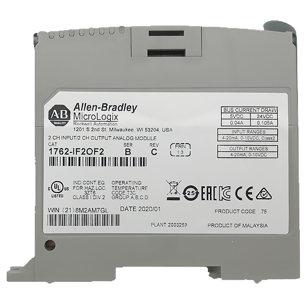 Allen Bradley 4 Channel Analog Input/Output Module 1762-IF2OF2/A — Модули ввода-вывода