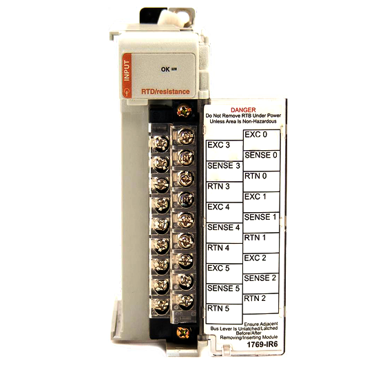 Allen Bradley Compact I/O RTD/Resistance Input Module 1769-IR6 — Температура и термопары