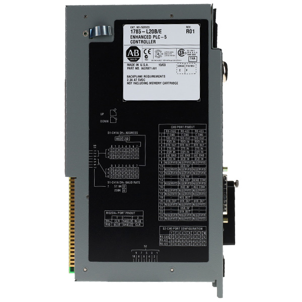 Allen Bradley Enhanced PLC-5/20 Programmable Controller 1785-L20B/E — Контроллеры и ПЛК