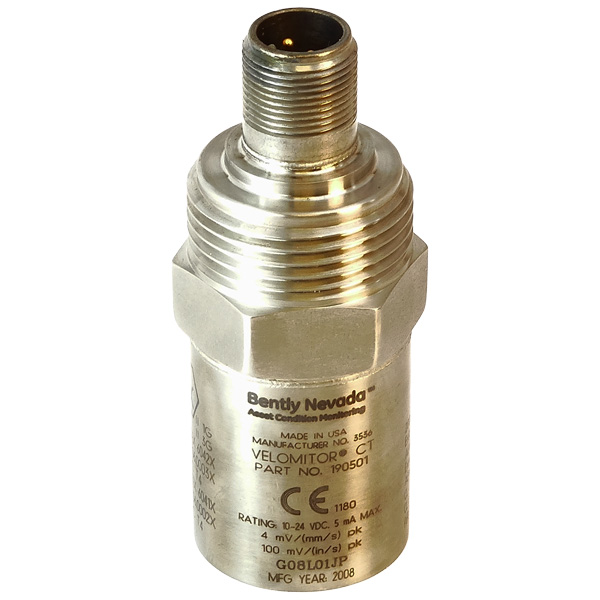 Bently Nevada Velomitor CT Velocity Transducer 190501-12-00-01 — Промышленные компоненты