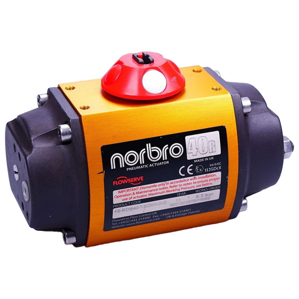 Flowserve Norbro Series 40R Pneumatic Actuator 20-RDB40-1SDMNO-D — Расходомеры
