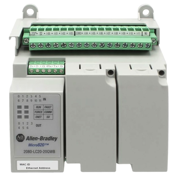 Allen Bradley Digital Input Controller 2080-LC20-20QWBR — Контроллеры и ПЛК