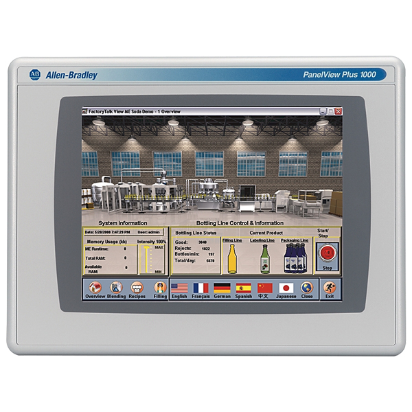 Allen Bradley PanelView Plus 6 1000 Color Terminal 2711P-T10C4D8 — Панели оператора HMI