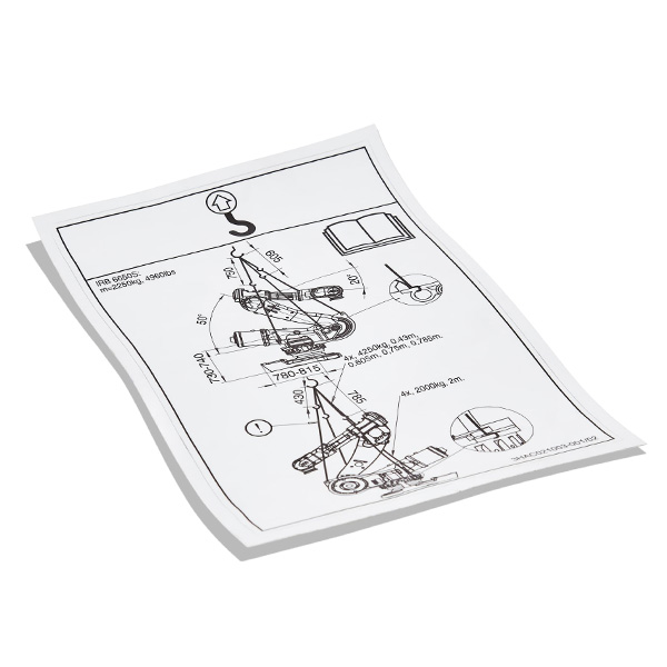ABB Instruction Label 3HAC021003-001 — Промышленные компоненты