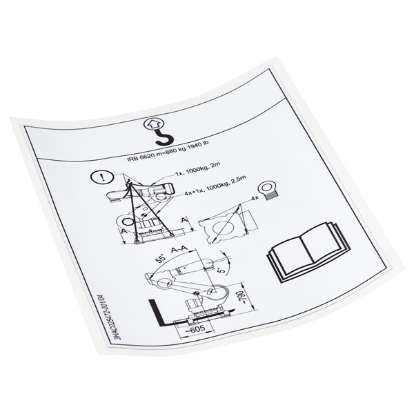 ABB Instruction Label 3HAC025472-001 — Промышленные компоненты