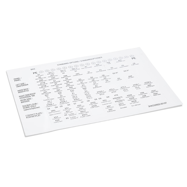 ABB Label Layout IRC5 3HAC025622-001 — Промышленные компоненты