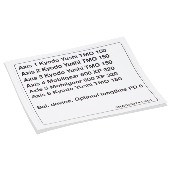 ABB Label IRB 6600 3HAC032741-001 — Промышленные компоненты