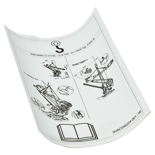 ABB Lifting Instruction Label 3HAC046224-001 — Промышленные компоненты