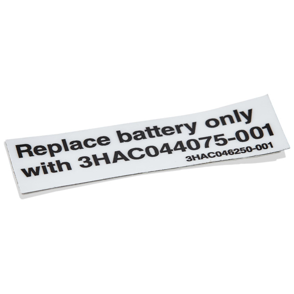 ABB Label Battery Replacement 3HAC046250-001 — Промышленные компоненты