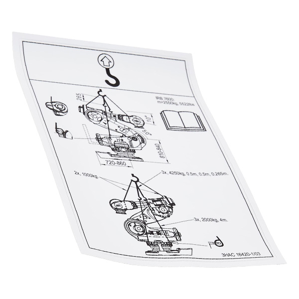 ABB Instruction Label 3HAC16420-1 — Промышленные компоненты