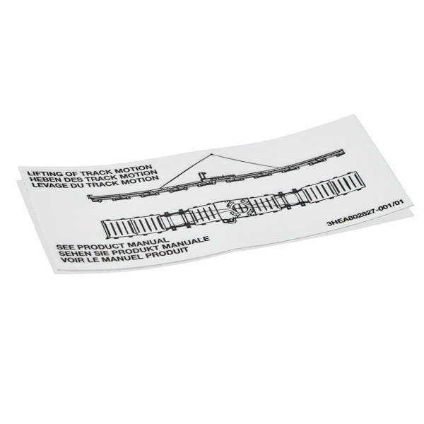 ABB Instruction Label 3HEA802827-001 — Промышленные компоненты