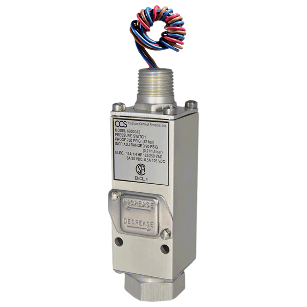 CCS 6900G Series Pressure Switch 6900GM12 — Реле и датчики давления