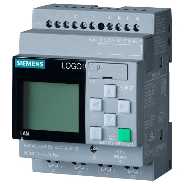 Siemens LOGO! 230RCE Logic Module 6ED1052-1FB08-0BA1 — Контроллеры и ПЛК