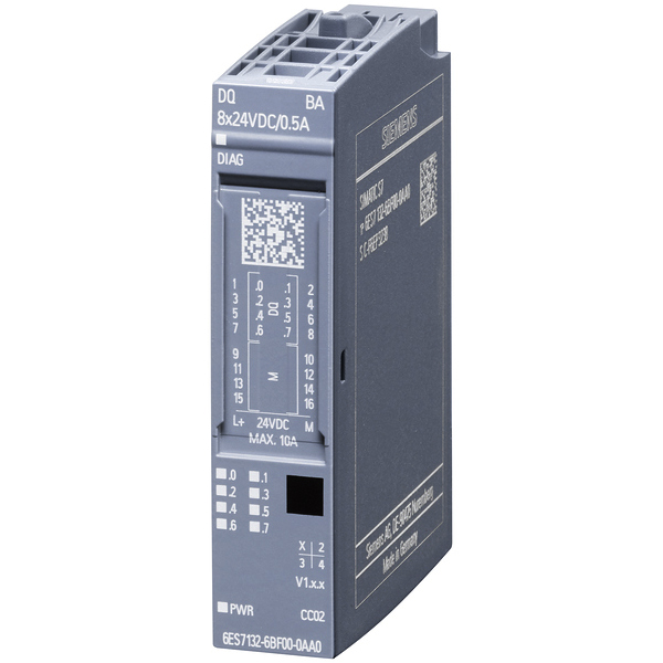 Siemens SIMATIC ET 200SP Digital Output Module (Spare Part) 6ES7132-6BF00-0BA0 — Модули ввода-вывода