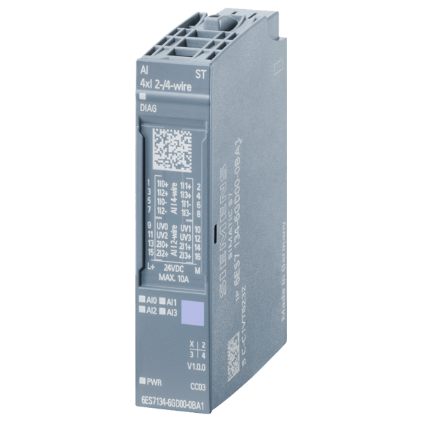 Siemens SIMATIC ET 200SP Analog Input Module (Spare Part) 6ES7134-6GD00-0BA1 — Модули ввода-вывода