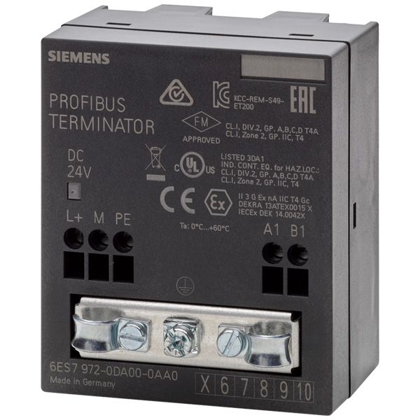 Siemens SIMATIC DP RS485 Terminating Resistor 6ES7972-0DA00-0AA0 — Промышленные компоненты