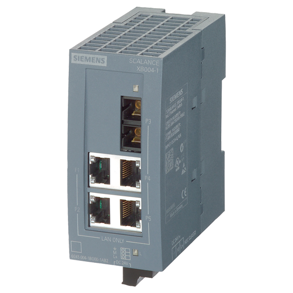 Siemens SCALANCE XB004-1 Unmanaged Industrial Ethernet Switch 6GK5004-1BD00-1AB2 — Промышленные сети