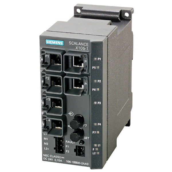 Siemens SCALANCE X-100 Unmanaged IE Switch 6GK5106-1BB00-2AA3 — Промышленные сети