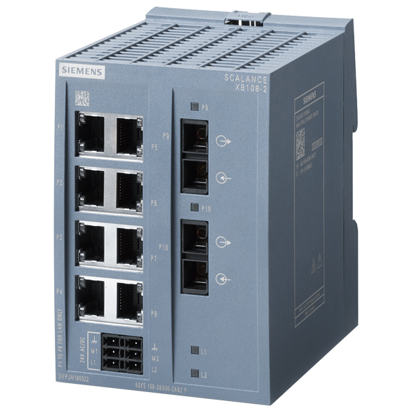 Siemens SCALANCE XB108-2 Unmanaged IE Switch 6GK5108-2BD00-2AB2 — Промышленные сети