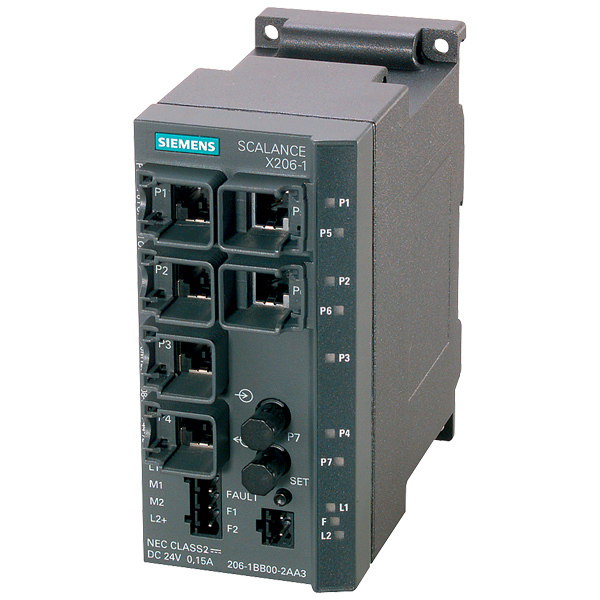 Siemens SCALANCE X206-1 Managed IE Switch 6GK5206-1BB10-2AA3 — Промышленные сети