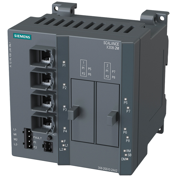 Siemens SCALANCE X308-2M Managed IE Switch 6GK5308-2GG10-2AA2 — Промышленные сети