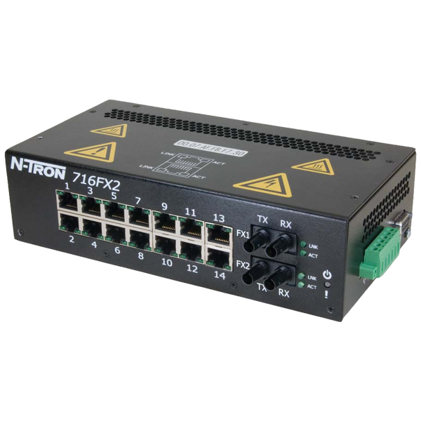 Red Lion 716FX2 Industrial Ethernet Switch 716FX2-ST — Промышленные сети