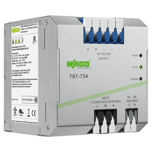 WAGO Switched-Mode Power Supply 787-734 — Источники питания