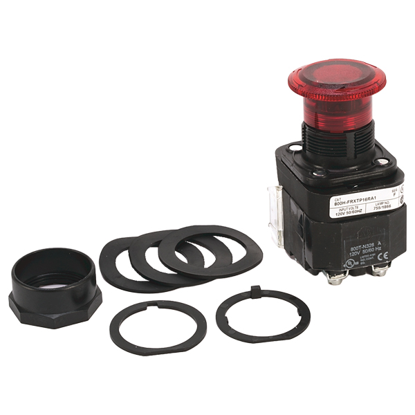 Allen Bradley Bulletin 800T/800H 30.5 mm Push Button 800H-FRXTQH2RA1 — Промышленные компоненты