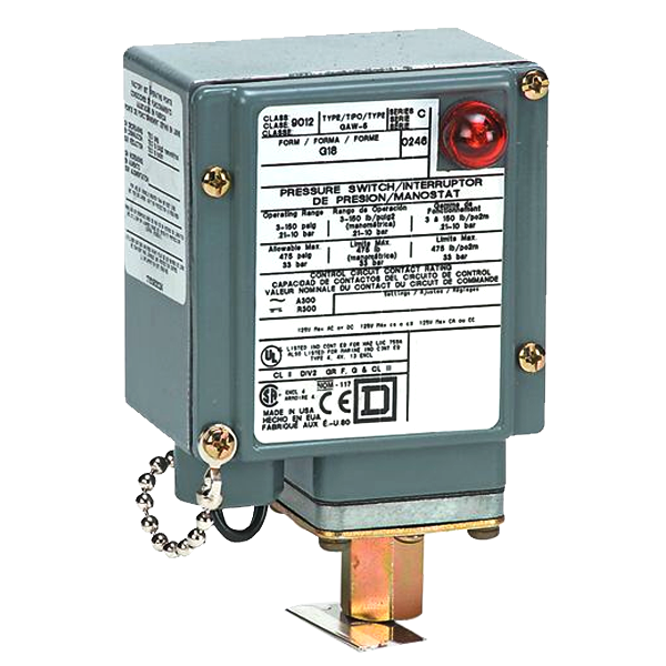 Square D Pressure Switch 9012GCWM1 — Реле и датчики давления
