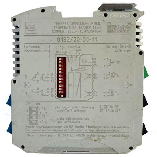 STAHL Series 9182 Temperature Transmitter 9182/20-51-11 — Трансмиттеры