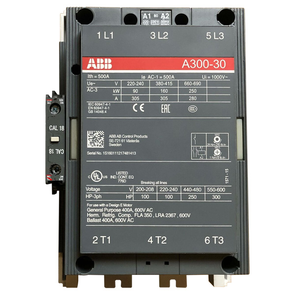ABB 3-phase Contactor A300-30-11 — Промышленные компоненты