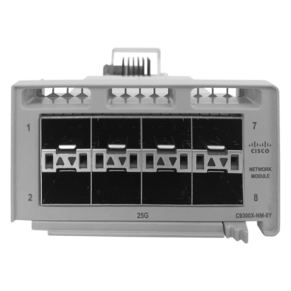 Cisco Catalyst 9300 8 x 25G/10G/1G multi-rate SFP Network Module C9300X-NM-8Y — Модули ввода-вывода