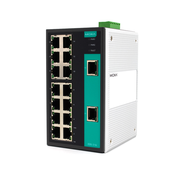MOXA Ethernet Switches EDS-316-T — Промышленные сети
