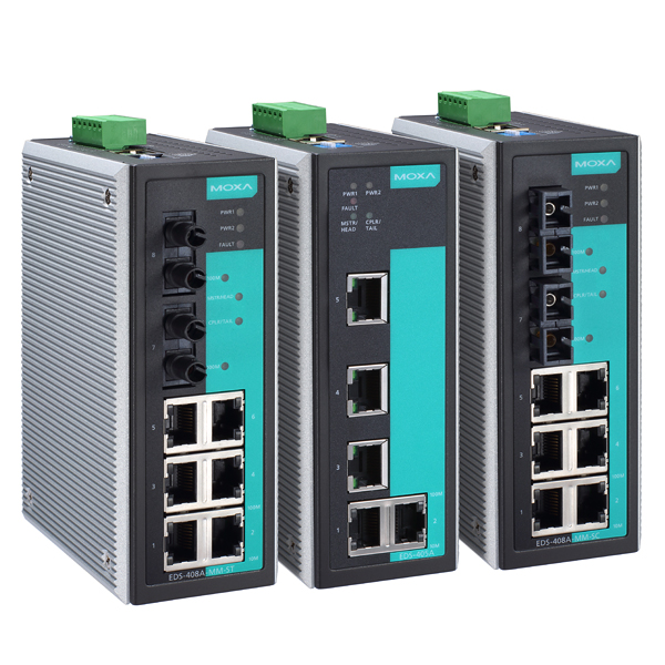 MOXA 5 and 8-port Entry-level Managed Ethernet Switches EDS-405A — Измерение уровня