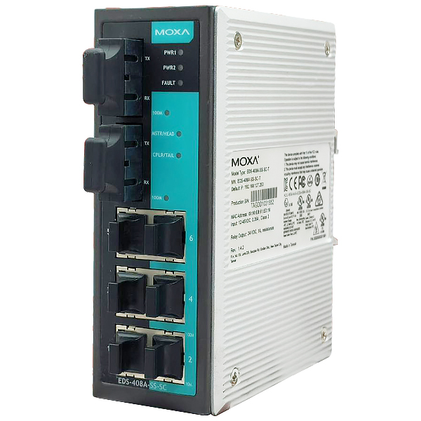 MOXA EDS-408A Series 8-Port Entry-Level Managed Ethernet Switches EDS-408A-SS-SC-T — Измерение уровня